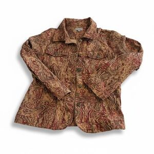 Apostrophe Paisley Jacket - Brown and Red